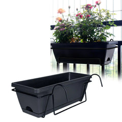 6L Hanging Balcony Railing Planter – Fence & Window Box Flower Pot
