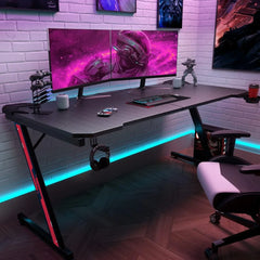 Z-Shaped Gaming Desk