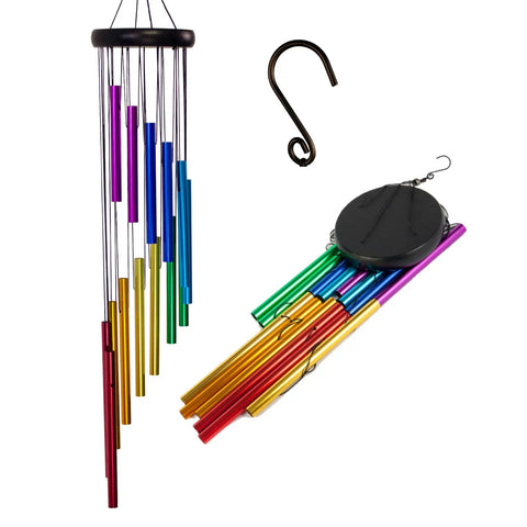 12-Tube Musical Wind Chime with Bells
