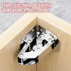 2/10PCS 90° Steel Cabinet Hinges – No-Drill Soft Close Buffer Hinges for Cupboards