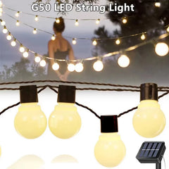 G50 LED Solar Fairy String Lights – Outdoor Ambient Decor