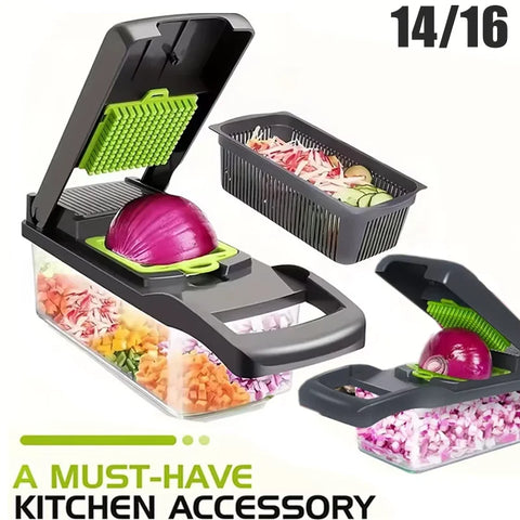 14/16pcs Multifunctional Vegetable Slicer Food Grade