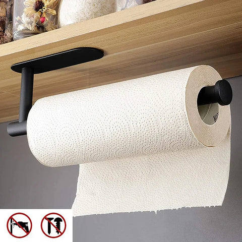 Kitchen Paper Towel Holder Adhesive Hanger Accessories