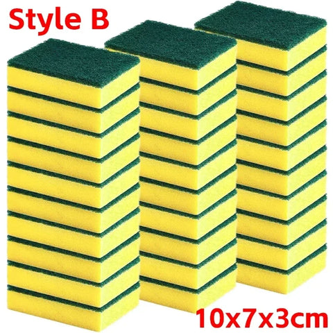 Highly absorbent double-sided sponge