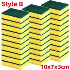 Highly absorbent double-sided sponge