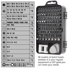 115 in 1 Magnetic Precision Screwdriver Set – Mini Repair Kit for Computer, Laptop, Phone