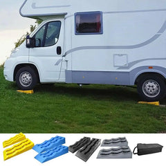 Car Leveling Ramps (2PCS) – RV Wheel Chocks & 3-Step Camper Leveling Blocks | Trailer Levelers for Motorhomes & Travel