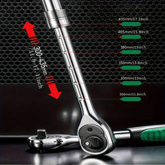 Socket Sleeve Wrench Set – 1/4", 3/8", 1/2" Ratchet Wrench Tool Kit