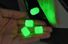1-20PCS Glowing Tire Valve Stem Caps | Car Bike Wheel Decor