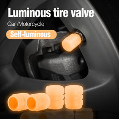 1-20PCS Glowing Tire Valve Stem Caps | Car Bike Wheel Decor