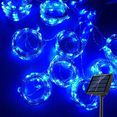 Solar Curtain Fairy Lights – Outdoor Waterproof String Light Garland