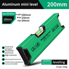 High Precision Magnetic Level Ruler – Multi-function Aluminum Spirit Bubble Gauge