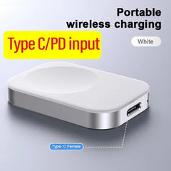 Smart Watch Wireless Charger Mini Type-C Male/Female Charge Pad for Apple Watch 10/9/8/7/6/5/4/3/2 Series SE Fast Charging Dock