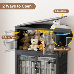 84Qt Stackable Storage Bins with Lid