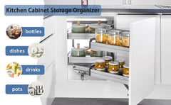 2-Tier Blind Corner Pull-Out Organizer