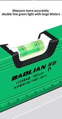 High Precision Magnetic Level Ruler – Multi-function Aluminum Spirit Bubble Gauge