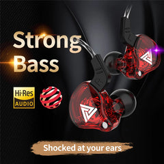 Original QKZ AK6 Copper Driver HiFi Wired Earphone Bass Stereo