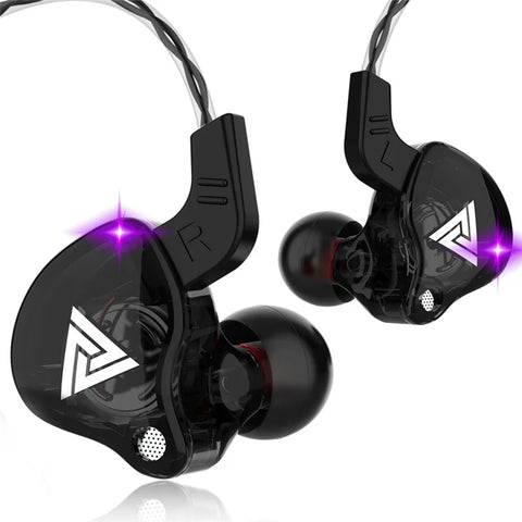 Original QKZ AK6 Copper Driver HiFi Wired Earphone Bass Stereo