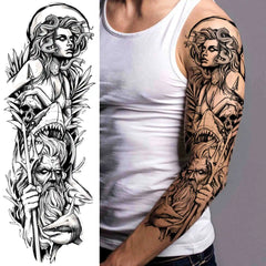 Full Arm Temporary Tattoo Sleeves for Men & Women – Realistic Fake Tattoos