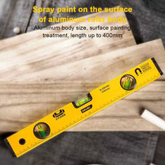 Deli High Precision Magnetic Spirit Level Ruler – Rustproof Horizontal Bubble Level