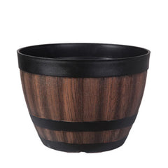 Large Capacity Bucket-Style Retro Flower Pot – Home & Garden Planter