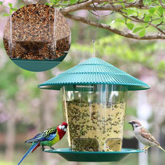Window Wild Bird Feeder House – Transparent Plastic, Hanging