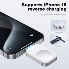 Smart Watch Wireless Charger Mini Type-C Male/Female Charge Pad for Apple Watch 10/9/8/7/6/5/4/3/2 Series SE Fast Charging Dock