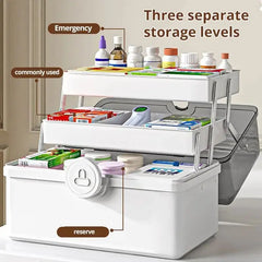 Large Capacity Multi-Layer Medicine Storage Box