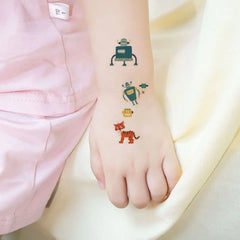 30pcs Temporary Tattoos for Children Unicorn Mermaid Car Fruit Cartoon Tattoo Stickers for Hand Body Fake Tattoo Waterproof