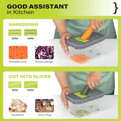 Multifunctional Vegetable Chopper & Slicer