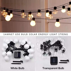 G50 LED Solar Fairy String Lights – Outdoor Ambient Decor