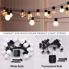 G50 LED Solar Fairy String Lights – Outdoor Ambient Decor