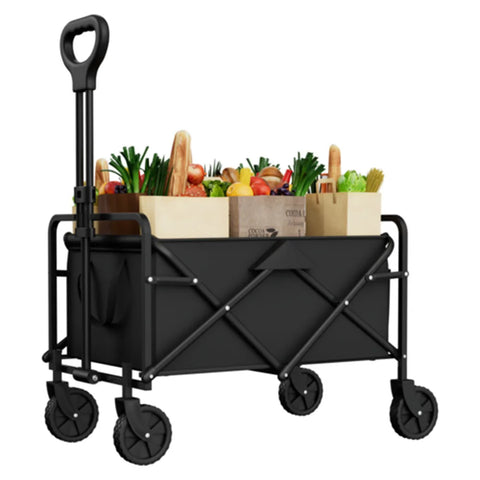Foldable Garden Wagon Cart – Portable Outdoor Utility Trolley