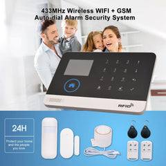 433MHz WiFi + GSM Alarm System