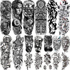 Full Arm Temporary Tattoo Sleeves for Men & Women – Realistic Fake Tattoos