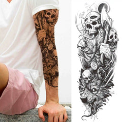 Full Arm Temporary Tattoo Sleeves for Men & Women – Realistic Fake Tattoos
