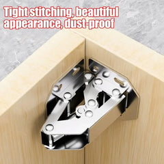 2/10PCS 90° Steel Cabinet Hinges – No-Drill Soft Close Buffer Hinges for Cupboards