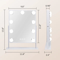 LED Makeup Mirror with 10x Magnifier