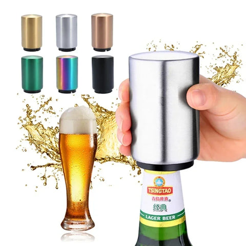 Magnetic Automatic Push-Down Beer Bottle Opener