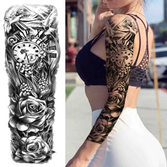 Full Arm Temporary Tattoo Sleeves for Men & Women – Realistic Fake Tattoos