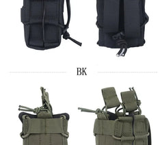 5.56/7.62 rifle double-layer large magazine Molle system double clip storage bag accessory bag hunting clothing accessories