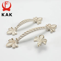 KAK Ivory White Zinc Alloy Cabinet Handles – European Style Drawer & Door Pulls