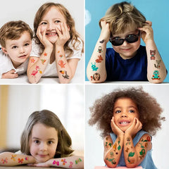 60PCS New Temporary Tattoo Sticker Waterproof Tattoos Festival Glitters Face Girls Boy Child Mini Fake Tattoo ZS157