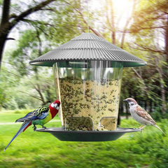 Window Wild Bird Feeder House – Transparent Plastic, Hanging