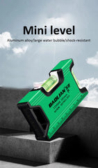 High Precision Magnetic Level Ruler – Multi-function Aluminum Spirit Bubble Gauge