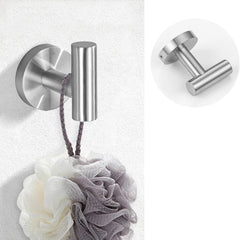Black Stainless Steel Bathroom Hardware Set – Wall Mounted 4-Piece Kit