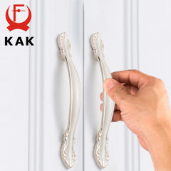 KAK Ivory White Zinc Alloy Cabinet Handles – European Style Drawer & Door Pulls