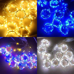 Solar Curtain Fairy Lights – Outdoor Waterproof String Light Garland