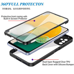 360 Full Body Screen Protector Transparent Case For Samsung Galaxy A10S A12 A13 A14 A15 A16 Double Sided Shockproof Phone Cover