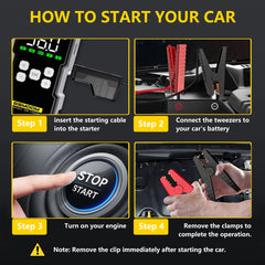 150PSI Air Pump Car Battery Emergency Boosters 7000A Car Jump Starter Power Bank Portable Starting Device Car Starter